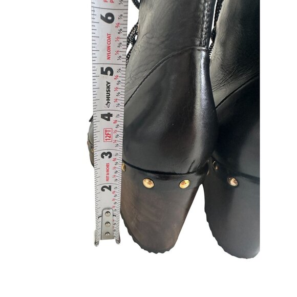 OPENING CEREMONY Black Leathern Platform Boots Size 6 / 36 - Picture 8 of 10